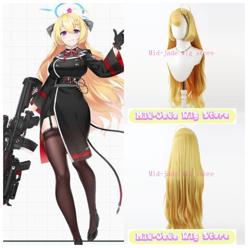 Gaming Accessories Korea - Peruca Cosplay Wanibuchi Agari Blue Archive,