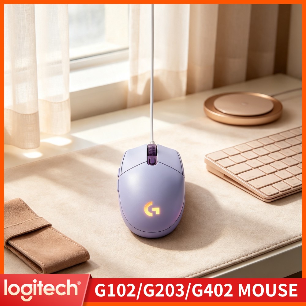 Logitech Mouse G203 - Mouse Gamer Logitech G203 com Fio,