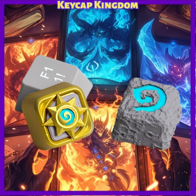 Gaming Accessories To 3D Print - Teclas Personalizadas Hearthstone WOW, Impressas em