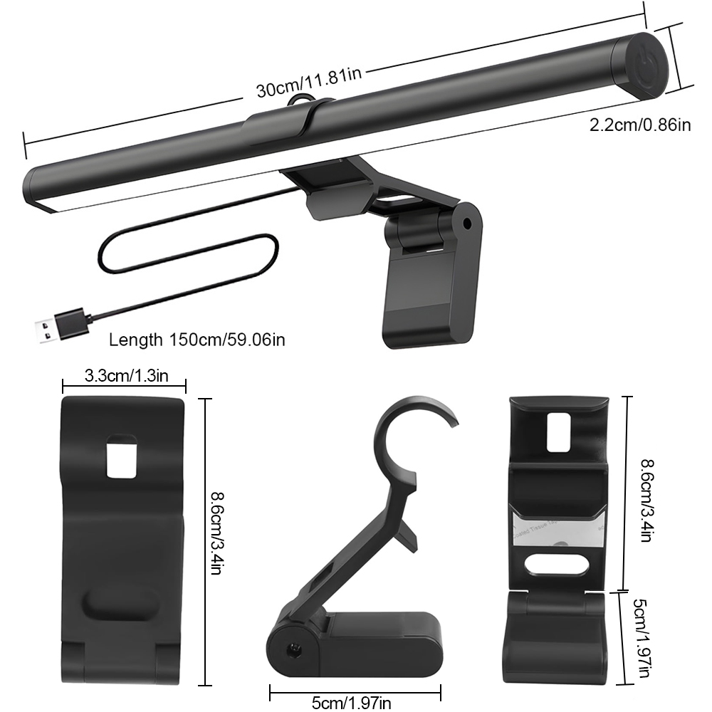 Gaming Accessories Wall Mount - Barra de luz suspensa para monitor