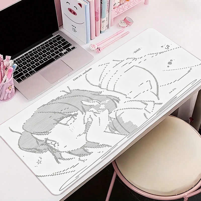 Gaming Accessories Setup - 1Pç Mouse Pad de Couro Anime