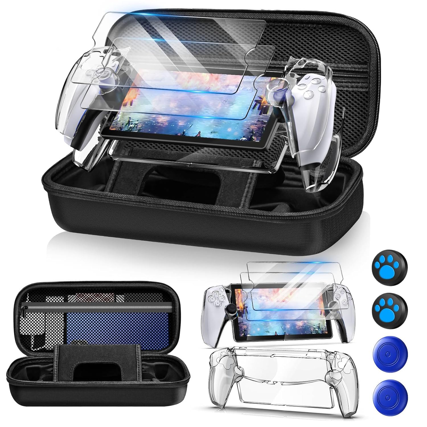 Gaming Accessories Pack - Estojo de transporte rígido para portal
