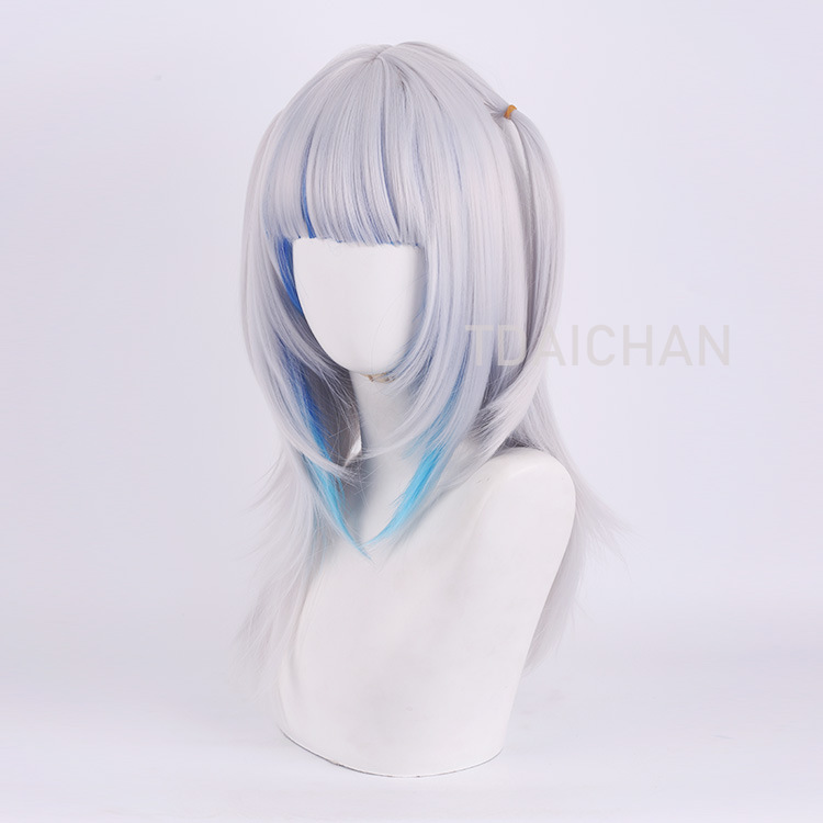 2025 gawr gura peruca cosplay  - Gaming Accessories Korea avaliação e preço