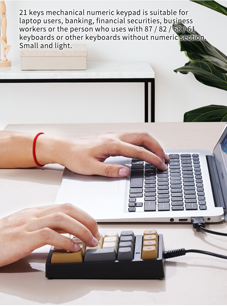 Teclado Numérico Mini T21 com  - Keyboard Numpad Separate avaliação e preço