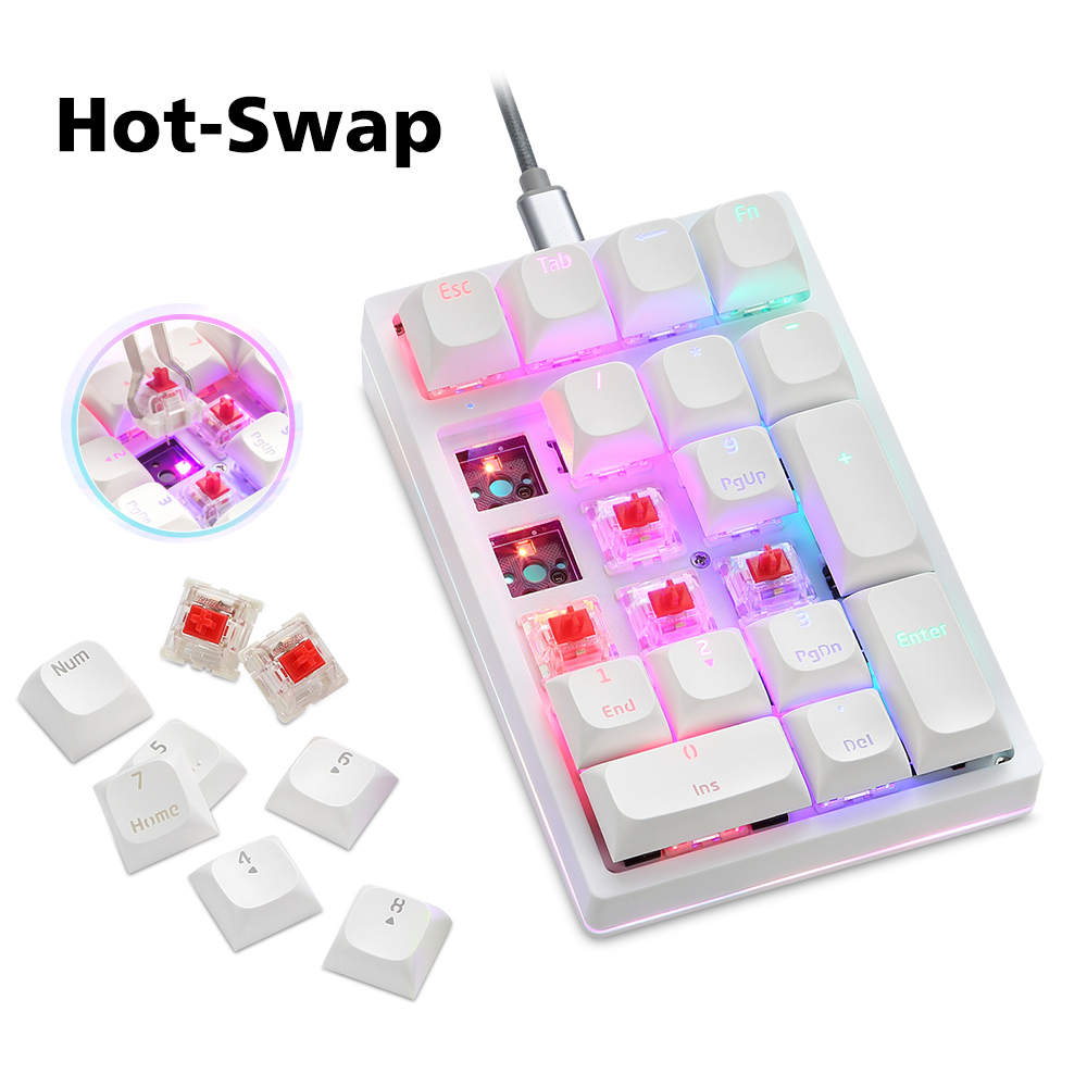 K24pro 21 teclas número pad te - Keyboard Numpad Separate avaliação e preço