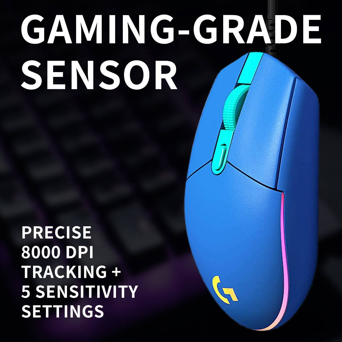 Mouse Gamer com Fio Logitech G - Logitech Mouse G203 avaliação e preço