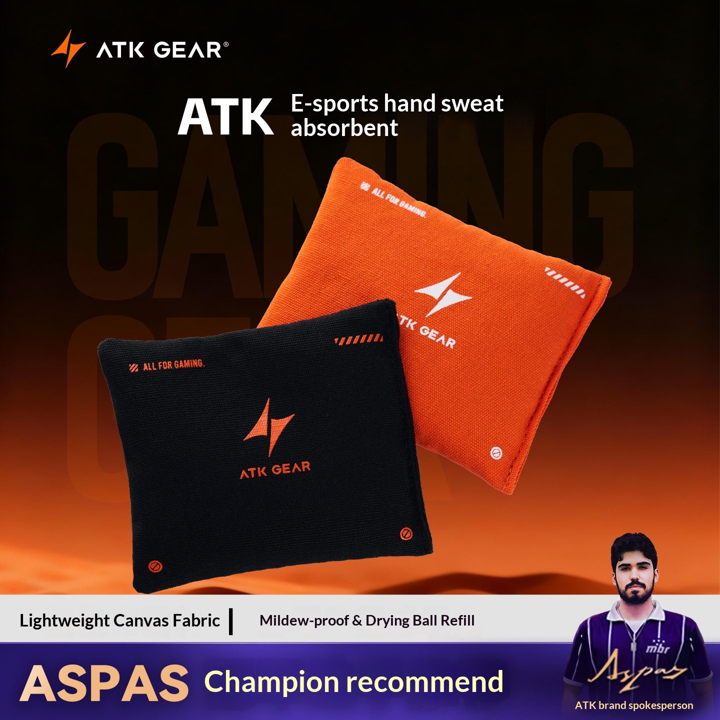 Packs de absorção de suor ATK  - Gaming Accessories Pack avaliação e preço