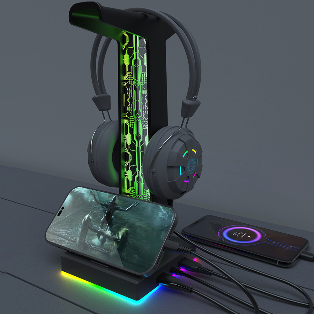 RGB Gaming Headphone Stand, Du - Gaming Accessories Setup avaliação e preço
