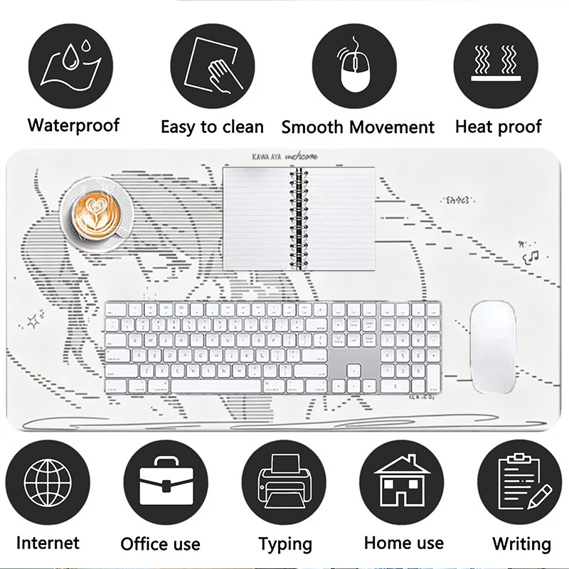 1Pç Mouse Pad de Couro Anime A - Gaming Accessories Setup avaliação e preço